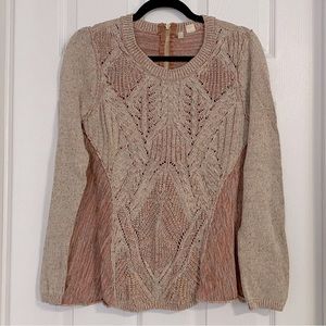 Moth sweater with gold zipper detail